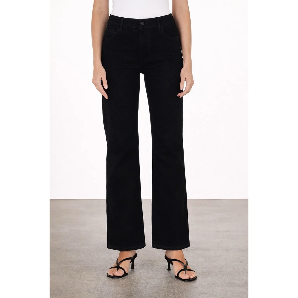 Fidelity Denim KATIE JETT HIGH WIDE - EXCEL PERFORMANCE STRETCH EUC Size 26‎